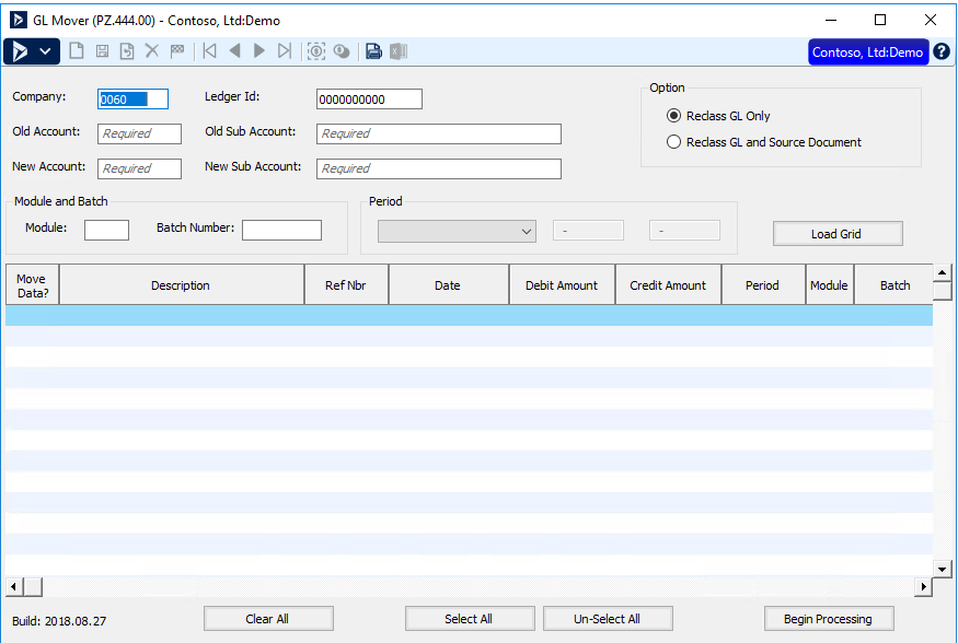 GL mover for microsoft dynamics sl