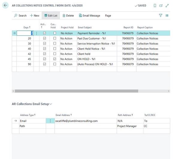 progressus global ar collections for d365